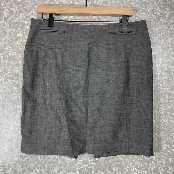 Express Women's Gray Corporate Short Pencil Skirt - Size 10 - Preppy, Straight - Picture 1 of 6